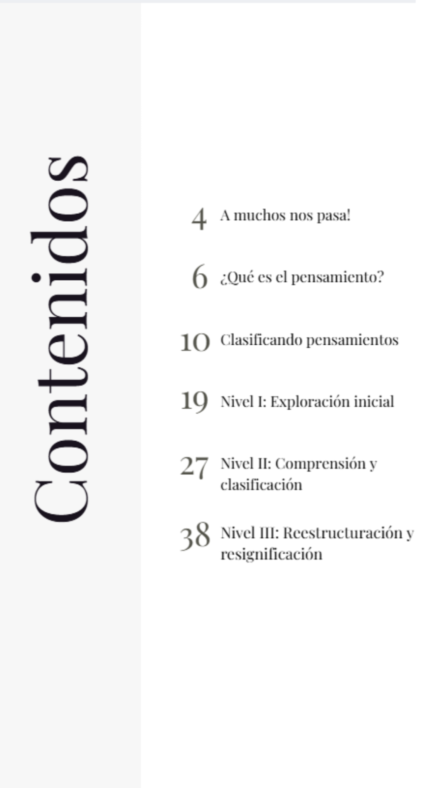 Ebook Gestión de pensamientos