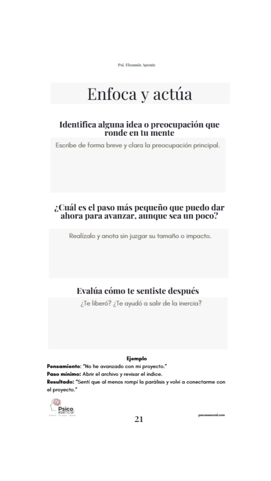Ebook Gestión de pensamientos